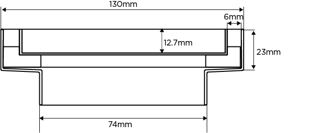 SQ100Ti20DN80 Square Floor Waste